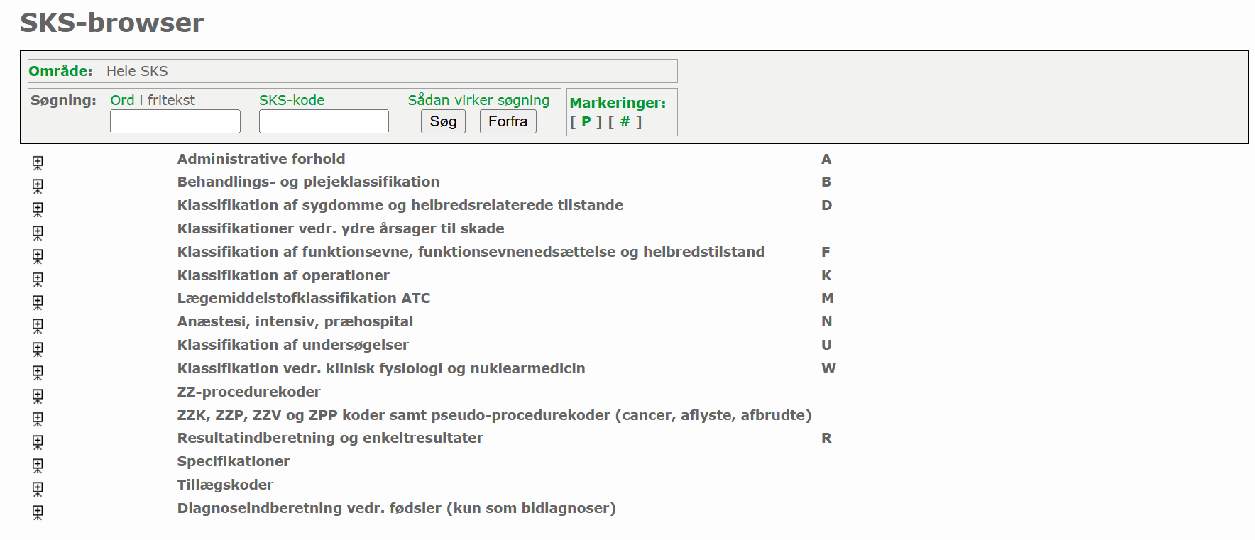 Screenshot of SKS-browser